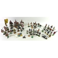 A quantity of lead military figures, including some Del Prado, various eras, seven mounted and forty... 