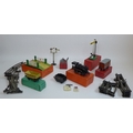 A collection of vintage Hornby Meccano O gauge railway models including a No.50 locomotive, British ... 