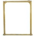A Victorian gilt framed overmantel mirror with original rectangular plate, 115 by 4.5 by 134cm high.