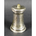 An Art Deco silver pepper grinder with Peugeot Freres mechanism, Birmingham 1933, Adie Bros Ltd, 8cm... 