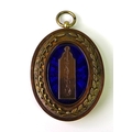 A large silver gilt Masonic jewel, the front with applied central foliate engraved pillar cartouche ... 