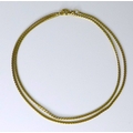An 18ct gold s link chain, 61cm long, 15.7g.
