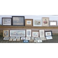 A group of prints and pictures, all of smaller size, including a Cecil Aldin print, still life, hunt... 