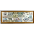 A collection of one hundred and twenty nine UK and World bank notes, including a US Confederate Stat... 