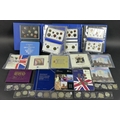 A collection of William IV, Victoria, George V and George VI silver coins, including crowns, half cr... 