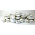 A modern Noritake, Loxley Fine China, part dinner service, M/074, comprising two lidded tureens, two... 