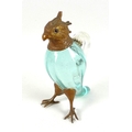 After Alexander Crichton : A Victorian novelty liqueur decanter in the form of a cockatoo, the lid i... 