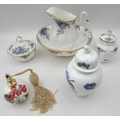 A group of Royal Albert 'Moonlight Rose' pattern items, comprising ewer, basin and powder bowl, all ... 