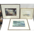 Tiana Marie (b1960): a group of three paintings comprising 'Storm Blast' and 'Wrynose', mixed media ... 
