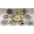 A group of Royal Doulton seriesware plates, comprising The Doctor, The Jester, The Falconer, The Adm... 