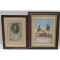 Two prints, one 18th century, the other 19th century, both framed.