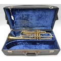 A Barnes and Mullins vintage Champion trumpet, marked 'B&M Champion', V1936, serial number I32025, M... 