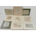 A group of nine map prints, including the Cape Verde Islands drawn from that of Captain Roberts, scu... 