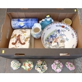 A quantity of mixed ceramics, including a Royal Crown Derby 'Derby Posies' pattern part tea service,... 