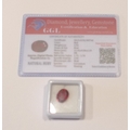 Loose gems - A heat treated oval cut 5.93ct ruby, with GGL certificate.
