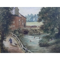 Cornelius B. Durham RA (British, b. 1827): a pair of watercolours, the one a view of a working water... 