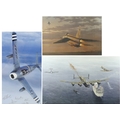 A collection of three aircraft prints: the first, a limited edition print by Robin Smith, numbered 1... 