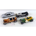 A group of four Franklin Mint 1:24 Rolls Royce models, comprising a 1914 Rolls Royce, a 1921 Silver ... 
