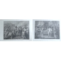 After Benjamin West RA: a pair of 18th century engravings, 'Oliver Cromwell dissolving the Long Parl... 