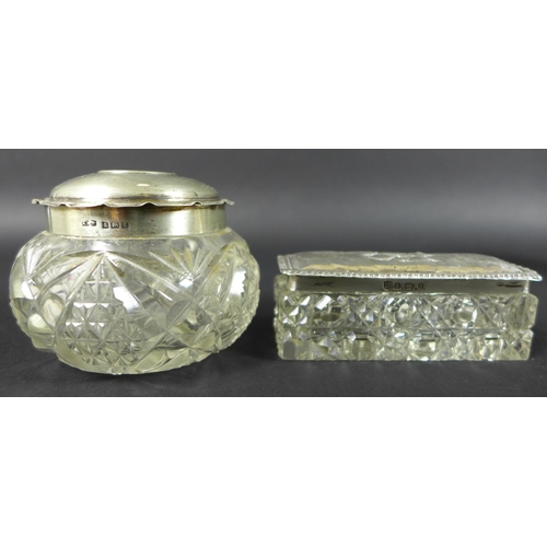 8 - A group of seven silver items, including a silver cigarette case with parcel gilt interior, Deakin &... 