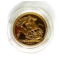 An Elizabeth II gold proof sovereign, 1980, with box.
