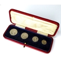 A set of George V Maundy Money, comprising 1d, 2d, 3d, and 4d, minted 1, 2, 3 and 4, dated 1920 and ... 