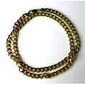 An Italian 9k gold kerb link necklace, 55cm, 44.1g.