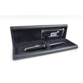 A Mont Blanc 221 classic convertible pen, with box and paperwork.