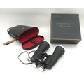A pair of Leiberman & Gortz 20x65 binoculars, SA1966, in black carry case and in original cardboard ... 