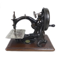 A Willcox and Gibbs Sewing Machine Company sewing machine, circa 1900, manual hand wind, serial numb... 