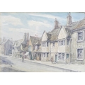 Wilfrid Rene Wood (British, 1888-1976): a view of Stamford, depicting St Paul's Street, signed and d... 