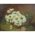 Eloise Harriet Stannard (British, 1828-1915): still life of a basket of flowers, signed lower left a... 