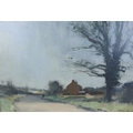 Ian Houston (British, b. 1934): 'The Shadowed Road, Norfolk', signed lower right, titled verso, oil ... 