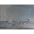 Arthur Edward Davies RBA, RCA (British, 1893-1988): 'Yacht Racing at Blakeney', signed lower right, ... 