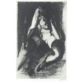 After John Piper (British, 1903-1992): 'Nude I', etching, 1986, limited edition 1/70, signed in penc... 