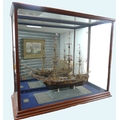 A scratch built model frigate 'HMS Pandora', built by Henry Lygo, during 1997-2000, in a five glass ... 