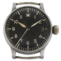 A German WWII Luftwaffe Type A Observers Watch or Beobachtungsuhr (B-Uhr), signed A. Lange & Sohne, ... 