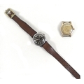 A German WWII military issue Revue-Sport gentleman's wristwatch, the circular black dial with lumino... 