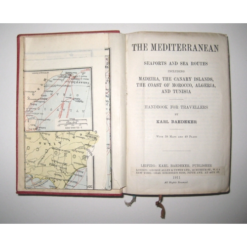 187 - Karl Baedeker, Handbook for Travellers, The Mediterranean, Seaports and Sea Routes including Madeira... 