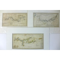 A group of three canal maps, comprising Robert Whitworth (1734-1799), A plan of the Canals from Stou... 
