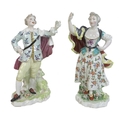 A pair of late 18th century Derby soft paste porcelain companion figures, William Duesbury & Co., ci... 