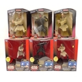 Six Star Wars 'Episode 1' large action 'Mega-Collectable' figures and talking banks, featuring Obi-W... 