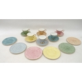 A Royal Albert Gossamer pattern part tea set, six tea cups, six saucers, and six tea plates. (1 box)