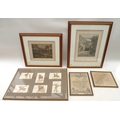 Two early 20th century bromoil photographic prints, of a bridge scene, bearing signature Alex Keighl... 