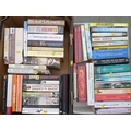 A quantity of books, comprising paperbacks, various novels. (2 boxes)