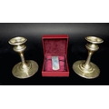 A pair of Edwardian silver candlesticks with weighted bases, William Neale, Chester 1907, each 10.5c... 