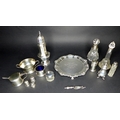 A group of silver items, comprising a sugar sifter David Hollander & Son, Birmingham 1971, a silver ... 