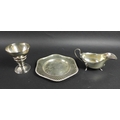 A group of three silver items, comprising an Arts and Crafts style goblet, John Edward Wilmot, Birmi... 