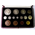 A George VI Specimen Coins 1937 set, comprising fifteen proof coins, crown to farthing including mau... 