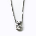 A 9ct white gold and diamond solitaire necklace, the brilliant cut stone of approximately 0.25ct, 2.... 